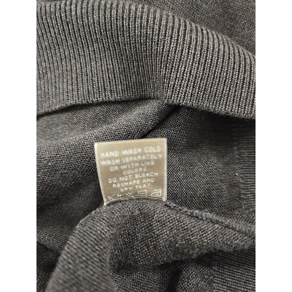 Brown 1/4 Zip Extra Fine Merino Wool Long Sleeve Base Layer Raffi Sweater Mens M - Picture 8 of 8